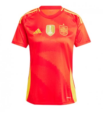 Spanien Hjemmebanetrøje Dame EM 2024 Kort ærmer